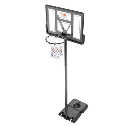 VEVOR Basketball Hoop, 4-10 ft Adjustable Height Portable Backboard System, 44 inch Basketball Hoop & Goal, Kids & Adults Basketball Set with Wheels, Stand, and Fillable Base, for Outdoor/Indoor - View 2