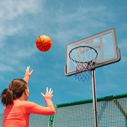 VEVOR Basketball Hoop, 4-10 ft Adjustable Height Portable Backboard System, 44 inch Basketball Hoop & Goal, Kids & Adults Basketball Set with Wheels, Stand, and Fillable Base, for Outdoor/Indoor - View 8