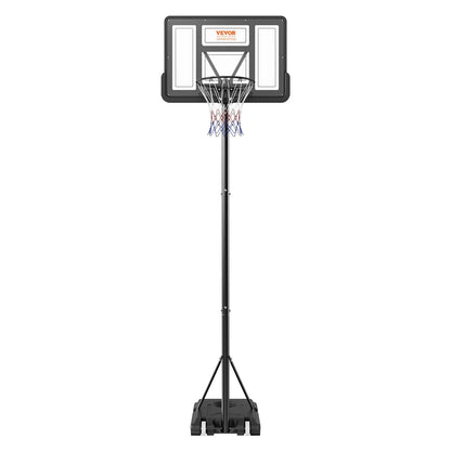VEVOR Basketball Hoop, 4-10 ft Adjustable Height Portable Backboard System, 44 inch Basketball Hoop & Goal, Kids & Adults Basketball Set with Wheels, Stand, and Fillable Base, for Outdoor/Indoor - View 9