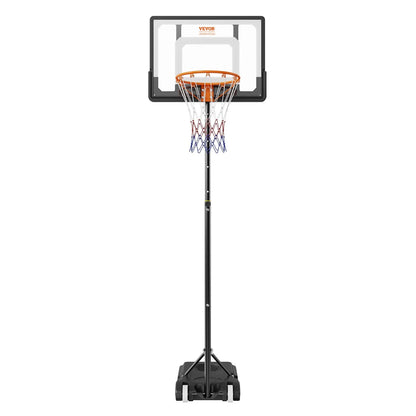 VEVOR Basketball Hoop, 5-7 ft Adjustable Height Portable Backboard System, 32 inch Basketball Hoop & Goal, Kids & Adults Basketball Set with Wheels, Stand, and Fillable Base, for Outdoor/Indoor - View 9