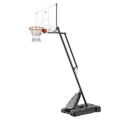 VEVOR Basketball Hoop, 7.6-10 ft Adjustable Height Portable Backboard System, 54 inch Basketball Hoop & Goal, Kids & Adults Basketball Set with Wheels, Stand, and Fillable Base, for Outdoor/Indoor - View 10