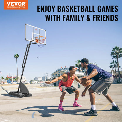 VEVOR Basketball Hoop, 7.6-10 ft Adjustable Height Portable Backboard System, 54 inch Basketball Hoop & Goal, Kids & Adults Basketball Set with Wheels, Stand, and Fillable Base, for Outdoor/Indoor - View 6