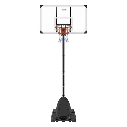 VEVOR Basketball Hoop, 7.6-10 ft Adjustable Height Portable Backboard System, 54 inch Basketball Hoop & Goal, Kids & Adults Basketball Set with Wheels, Stand, and Fillable Base, for Outdoor/Indoor - View 9