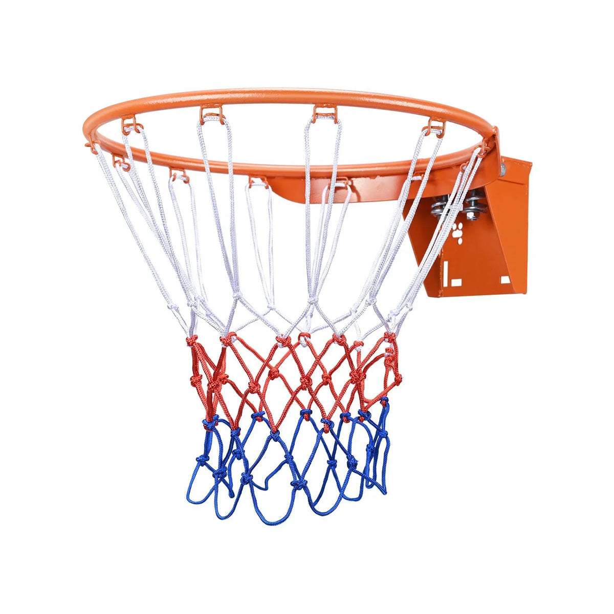 VEVOR Basketball Rim, Wall Door Mounted Basketball Hoop, Heavy Duty Q235 Basketball Flex Rim Goal Replacement with Net, Standard 18" Indoor and Outdoor Hanging Basketball Hoop for Kids Adults - View 10