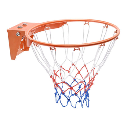VEVOR Basketball Rim, Wall Door Mounted Basketball Hoop, Heavy Duty Q235 Basketball Flex Rim Goal Replacement with Net, Standard 18" Indoor and Outdoor Hanging Basketball Hoop for Kids Adults - View 9