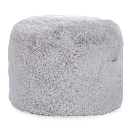 VEVOR Bean Bag Bed Chair, Convertible Chair from BeanBag to Lounge or Mattress, Gaint Bean Bag Chair Bed with Washable Cover for Adults, Fluffy Plush, Foam Filling and Side Pocket, Grey(Queen Size) - View 9