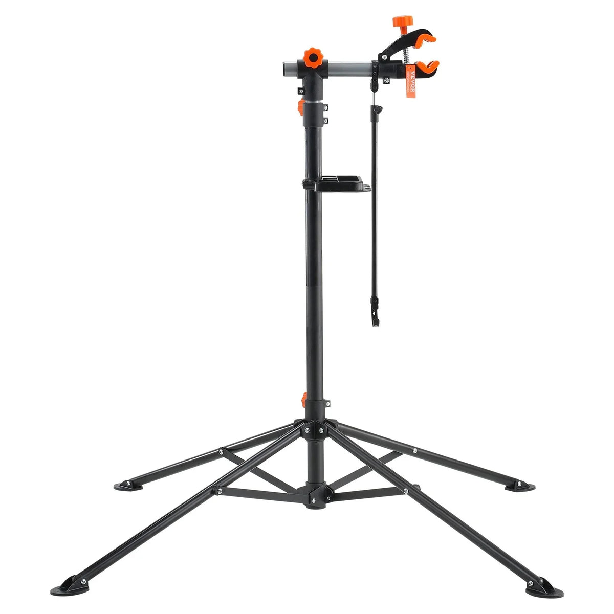 VEVOR Bike Repair Stand, 80 lbs Heavy-duty Steel Bicycle Repair Stand, Adjustable Height Bike Maintenance Workstand with Magnetic Tool Tray Telescopic Arm, Foldable Bike Work Stand for Home, Shops - View 2