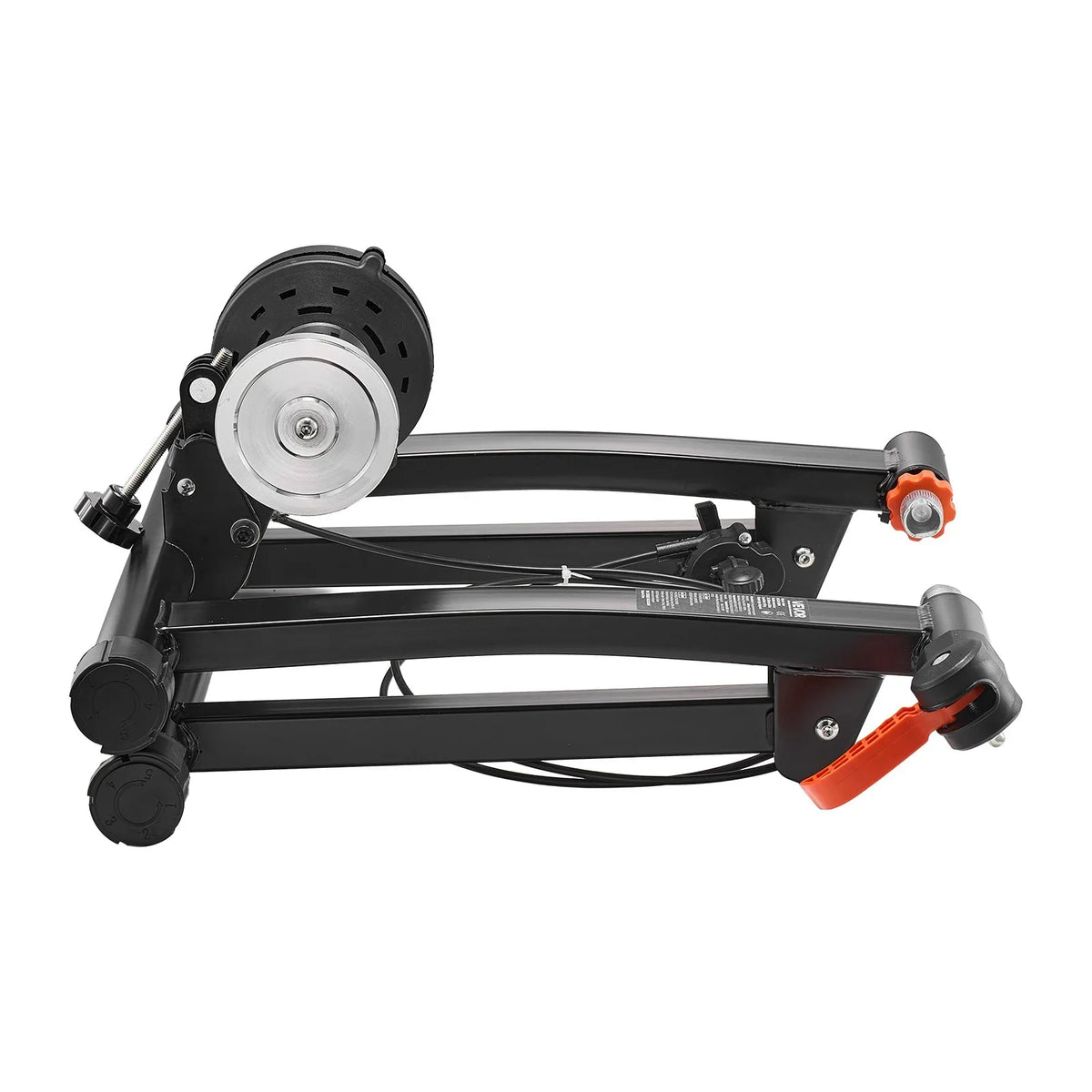 VEVOR Bike Trainer, 6 Level Resistance, 26-29 in & 700C Wheels, Foldable Magnetic Bicycle Stationary Stand for Indoor Exercise Riding with Quick Release Skewer & Front Wheel Riser Block for Road Bikes - View 9