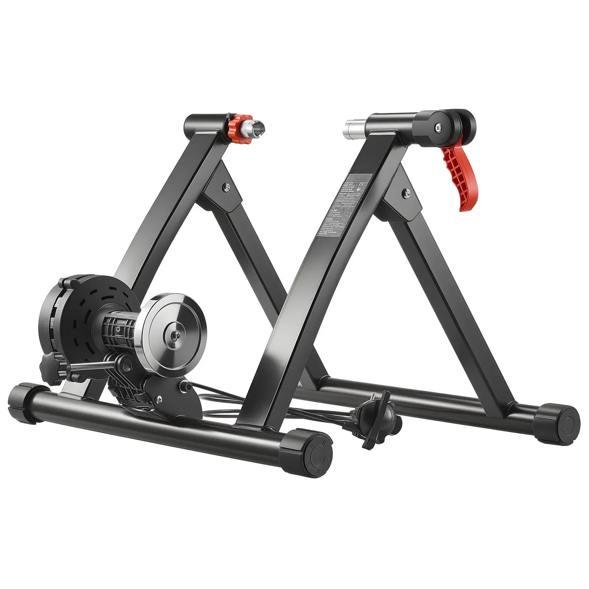 VEVOR Bike Trainer, 6 Level Resistance, 26-29 in & 700C Wheels, Foldable Magnetic Bicycle Stationary Stand for Indoor Exercise Riding with Quick Release Skewer & Front Wheel Riser Block for Road Bikes - View 8