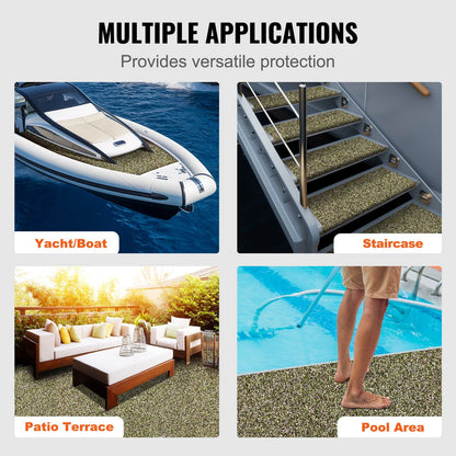 VEVOR Boat Flooring, EVA Foam Boat Decking 94.5" x 23.6", Non-Slip Self-Adhesive Flooring, 31.1sq.ft 2 Rolls of Marine Carpet for Boats, Yacht, Pontoon, Kayak Decking - View 5