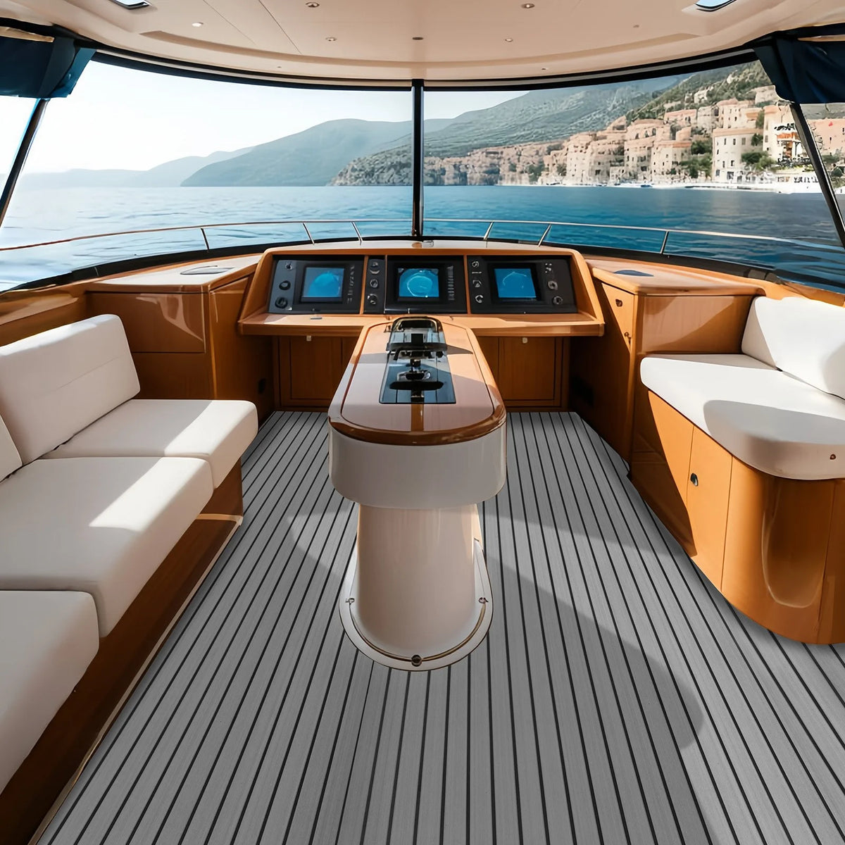 VEVOR Boat Flooring, EVA Foam Boat Decking 94.5" x 45.7", Non-Slip Self-Adhesive Flooring, 29.9 sq.ft Marine Carpet for Boats, Yacht, Pontoon, Kayak Decking - View 7