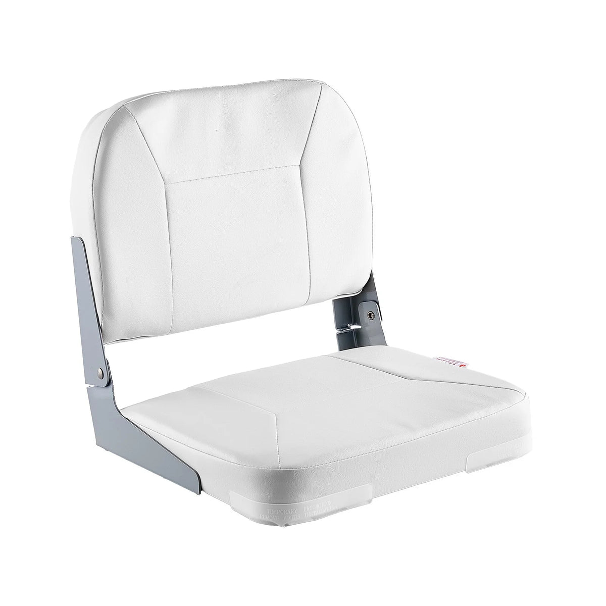 VEVOR Boat Seat Low Backrest Folding Fishing Boat Seat Sponge Cushion White - View 10