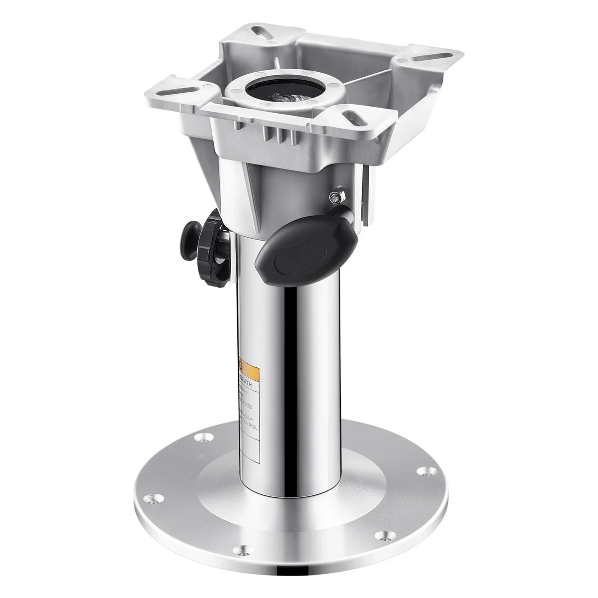 VEVOR Boat Seat Pedestal, Adjustable Height from 12.76 to 18.7 Inches, Aluminum Alloy Boat Chair Base with Locking Design, Waterproof & Rust-resistant, Ideal for Fishing and Boating Enthusiasts - View 8