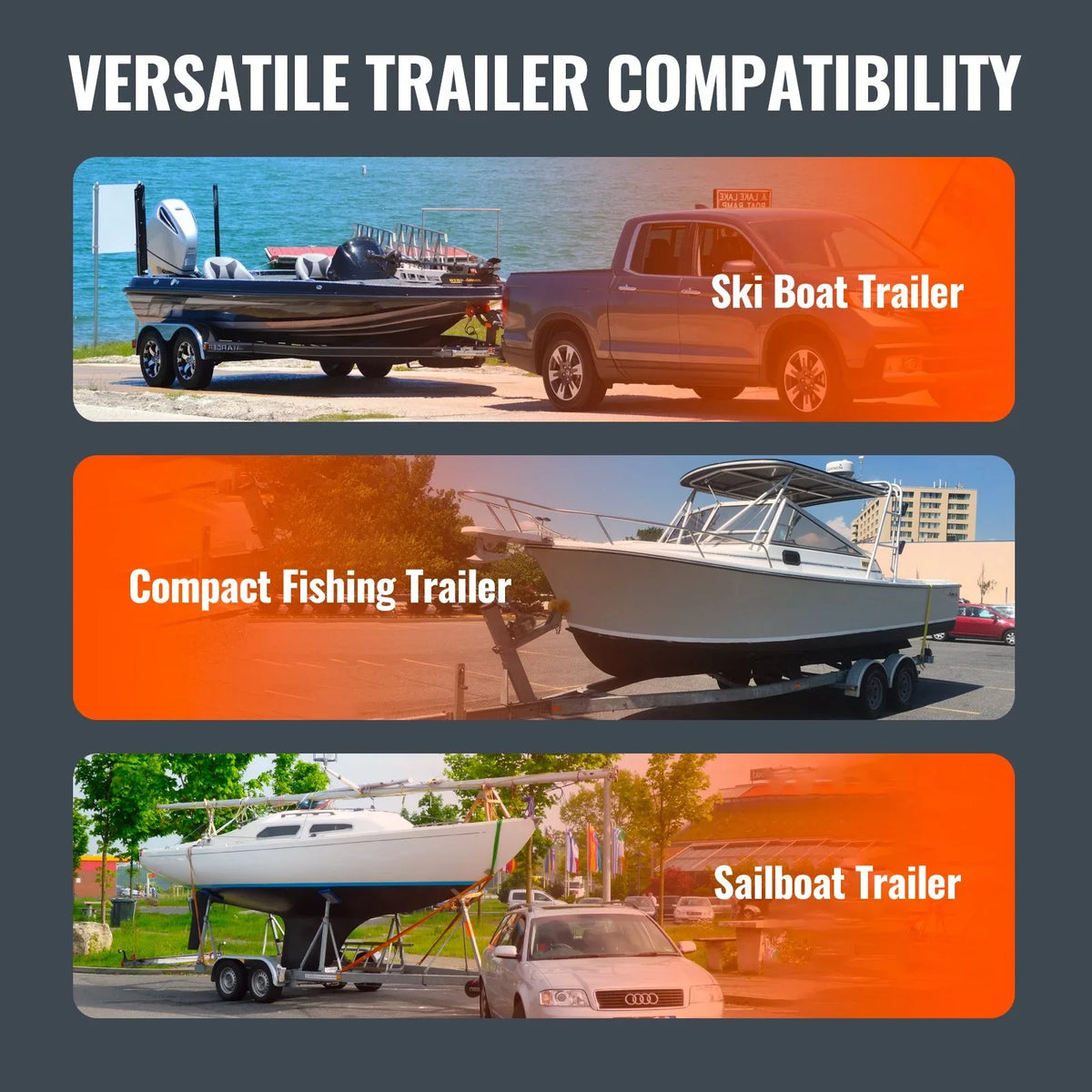 VEVOR Boat Trailer Guide, 43” Adjustable Design Trailer Guide Poles, 2PCS Rustproof Galvanized Steel Trailer Guide, Trailer Guides with PVC Pipes, for Ski Boat, Fishing Boat or Sailboat Trailer 2024 - View 5