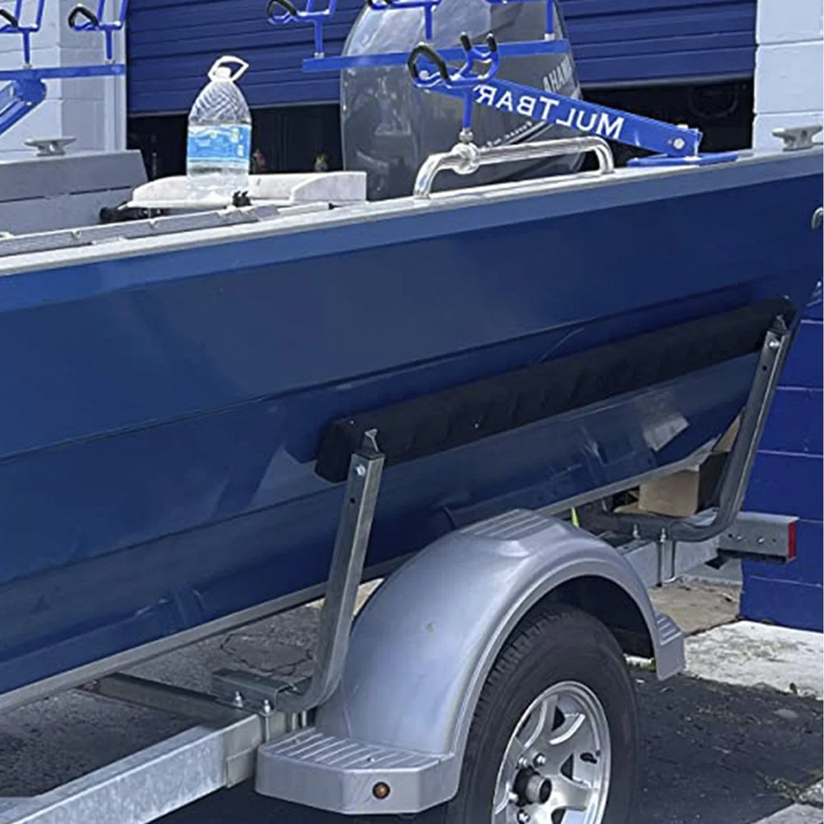 VEVOR Boat Trailer Guide-ons, 2 PCS Rustproof Steel Trailer Guide ons, Trailer Guides with Carpet-Padded Boards, Mounting Parts Included, for Ski Boat, Fishing Boat or Sailboat Trailer - View 7