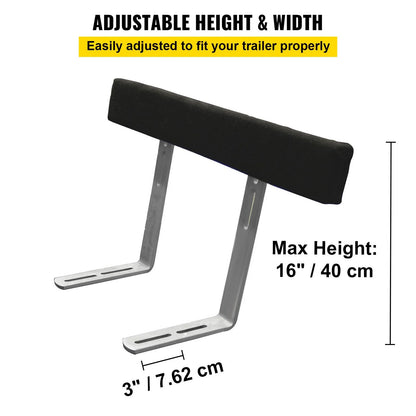VEVOR Boat Trailer Guide-ons, 48", 2 PCS Rustproof Steel Trailer Guide ons, Trailer Guides with Carpet-Padded Boards, Mounting Parts Included, for Ski Boat, Fishing Boat or Sailboat Trailer - View 2