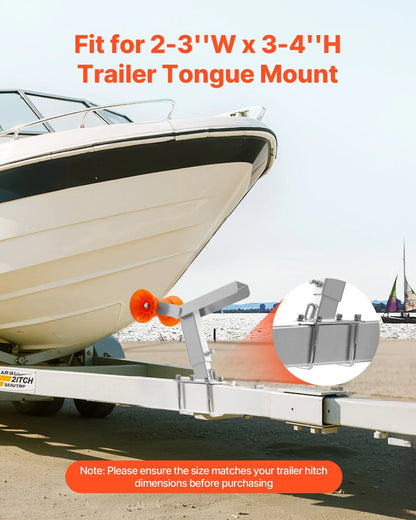 VEVOR Boat Trailer Winch Stand with Roller Adjustable Height Boat Winch Mount - View 3