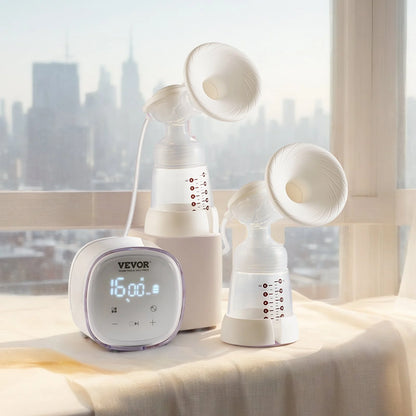 VEVOR Breast Pump Double Electric Breast Pumps 4 Mode & 16 Level 300mmHg Suction - View 8