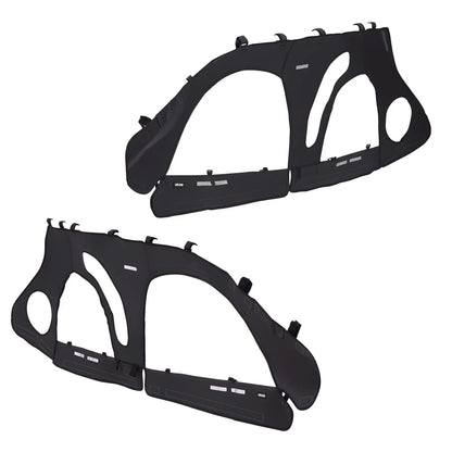 VEVOR Cab Enclosure Upper Doors, Compatible with Polaris RZR PRO 2020-2024/Polaris RZR Turbo2022-2024, Soft Upper Doors, Upgraded Zipper UTV Soft Side Window Kit, Fit with Side Mirrors and Windshields - View 8