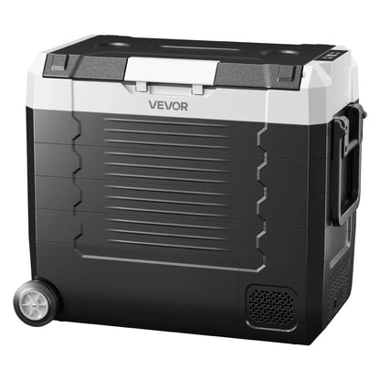 VEVOR Car Refrigerator, DC 12/24V AC100-240V Compressor Electric Cooler,  -4°F to 68°F Truck Refrigerator with APP Control, Wheels & Dual Zone, 58 QT Cars Cooler for RVs, Boats, Camping, Fishing - View 10
