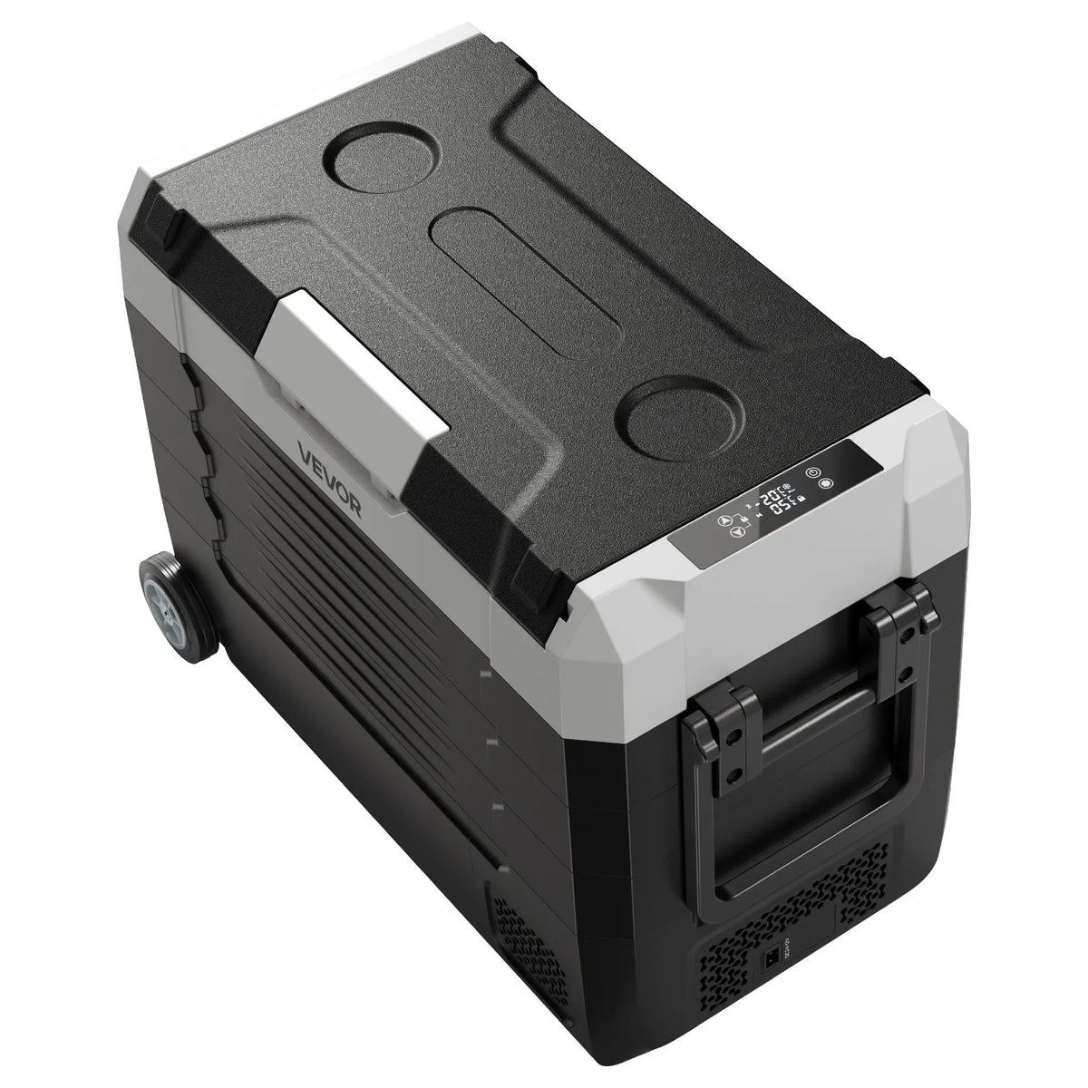 VEVOR Car Refrigerator, DC 12/24V AC100-240V Compressor Electric Cooler,  -4°F to 68°F Truck Refrigerator with APP Control, Wheels & Dual Zone, 48 QT Cars Cooler for RVs, Boats, Camping, Fishing - View 9