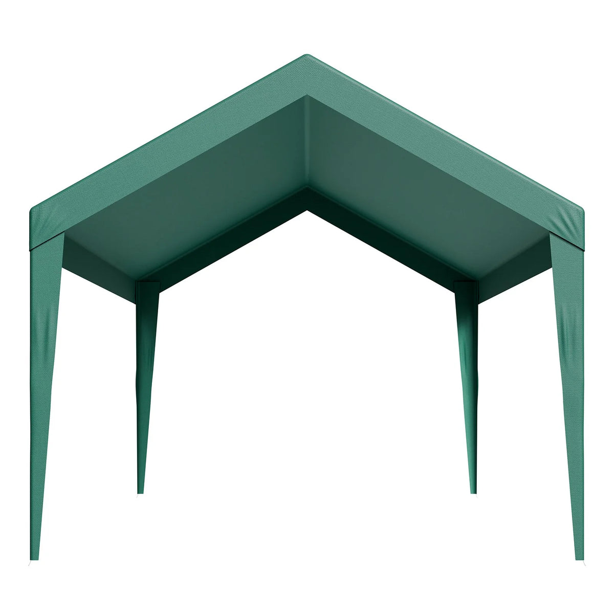 VEVOR Carport Replacement Canopy, 10 x 20 ft Potable Garage Tent Top Tarp, UV-Resistant & Waterproof Car Shelter Tarp, Heavy Duty Car Port Cover with Ball Buggees, Dark Green, Frame Not Included - View 9