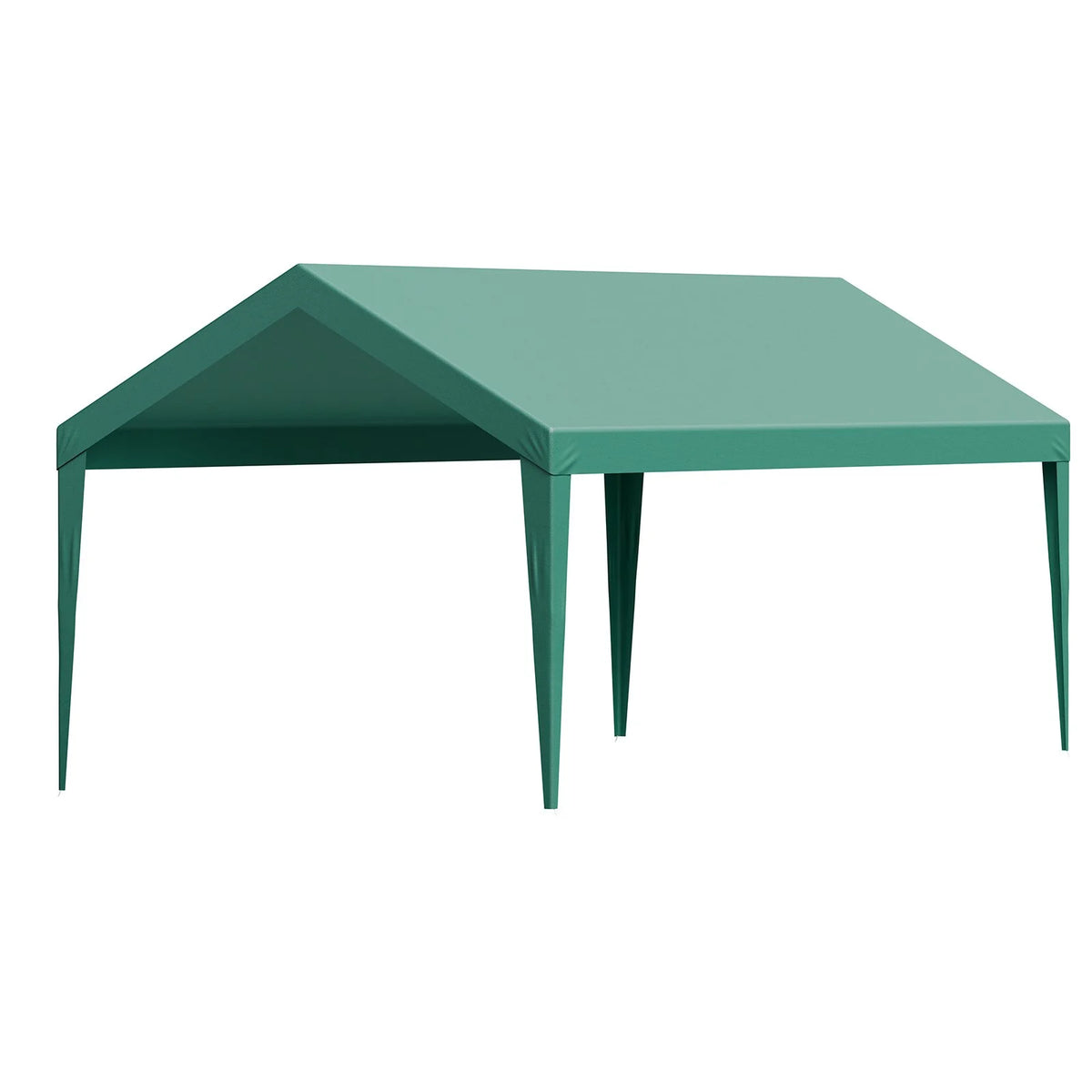 VEVOR Carport Replacement Canopy, 10 x 20 ft Potable Garage Tent Top Tarp, UV-Resistant & Waterproof Car Shelter Tarp, Heavy Duty Car Port Cover with Ball Buggees, Dark Green, Frame Not Included - View 8