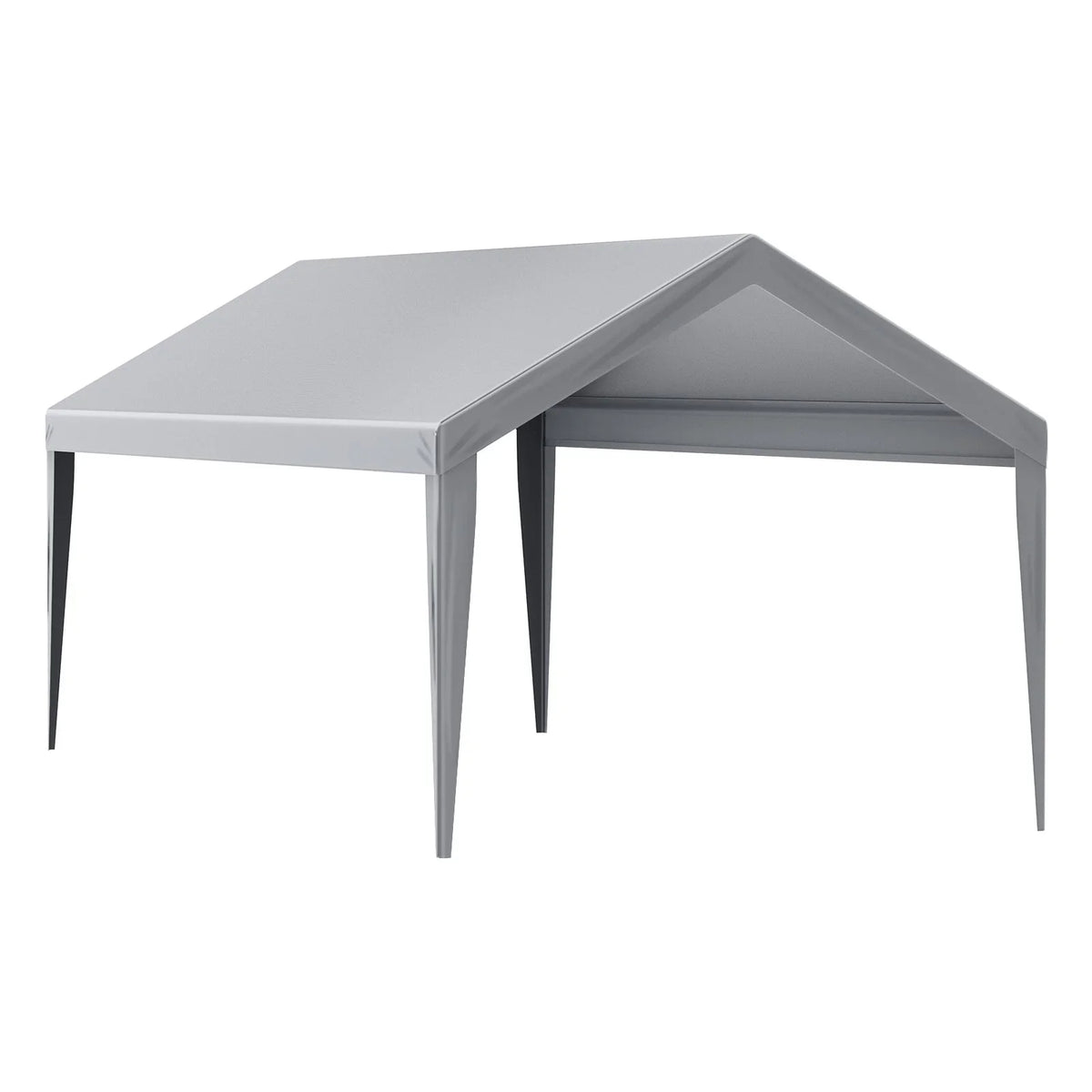 VEVOR Carport Replacement Canopy Cover 10 x 20 ft, Garage Top Tent Shelter Tarp Heavy-Duty Waterproof & UV Protected, Easy Installation with Ball Bungees,Grey (Only Top Cover, Frame Not Include) - View 9