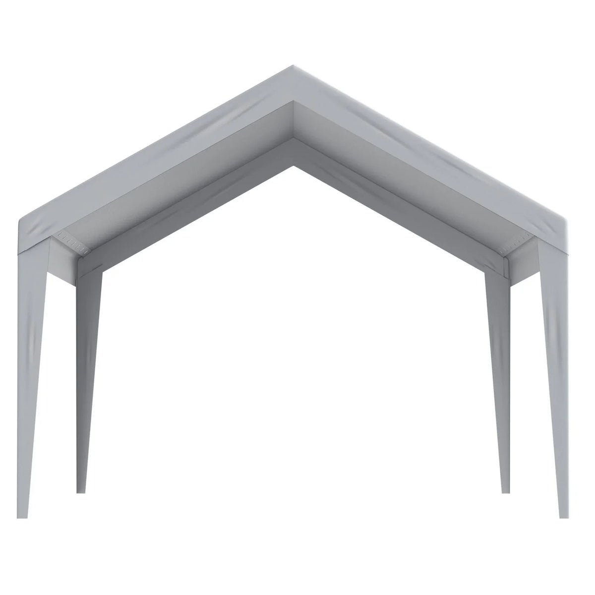 VEVOR Carport Replacement Canopy Cover 12 x 20 ft, Garage Top Tent Shelter Tarp Heavy-Duty Waterproof & UV Protected, Easy Installation with Ball Bungees,Grey (Only Top Cover, Frame Not Include) - View 6