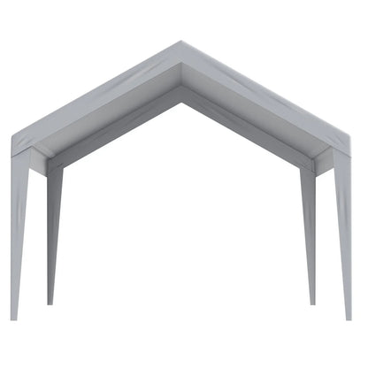 VEVOR Carport Replacement Canopy Cover 12 x 20 ft, Garage Top Tent Shelter Tarp Heavy-Duty Waterproof & UV Protected, Easy Installation with Ball Bungees,Grey (Only Top Cover, Frame Not Include) - View 6