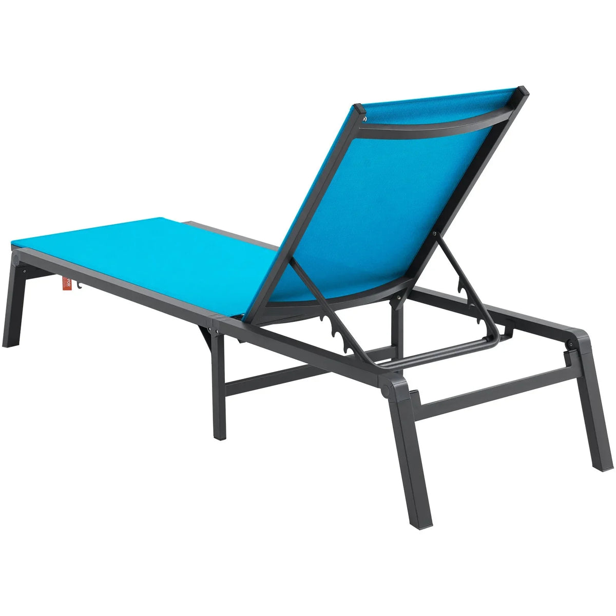 VEVOR Chaise Lounge Chairs Outdoor, Aluminum Patio Lounge Chairs with Adjustable 5-Position, Folding Pool Lounge Chairs Recliner and Full Flat Tanning Chairs for Patio, Beach, Pool, Blue, 2 pcs - View 8
