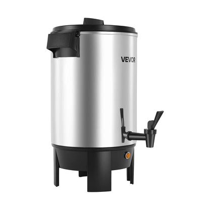 VEVOR Commercial Coffee Urn, 30 Cup 152oz Hot Beverage Dispenser with Dripless Faucet, 1090W Quick-Brewing Coffee Maker, Automatic Temperature Control, for Catering, Party, Church & Restaurant - View 8
