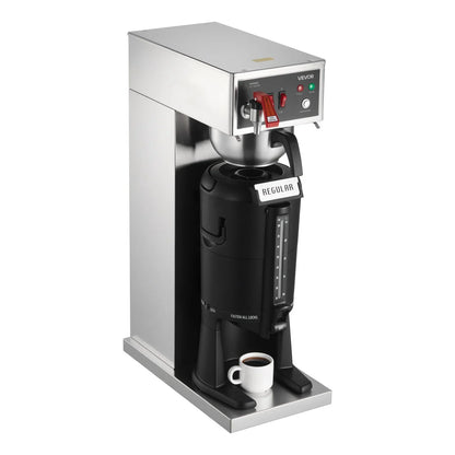 VEVOR Commercial Drip Coffee Maker, 16-17 Cups Machine with 2.5 L Thermal Carafe, Keep Warm for 4 Hours, Stainless Steel Brewer with Auto Water Filling, for Restaurant, Office, Coffee Shop & Home - View 9