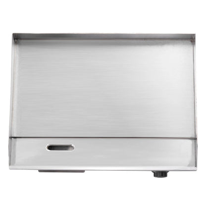 VEVOR Commercial Electric Griddle, 1750W, 122-570°F Adjustable Temp Control, Stainless Steel Countertop Flat Top Grill with 2 Spatulas, 2 Brushes and 4 Foot Pads, for Steak, Pancake - View 19