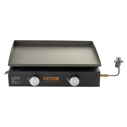 VEVOR Commercial Griddle, 22.4" Heavy Duty Manual Flat Top Griddle, Countertop Gas Grill with Non-Stick Cooking Plate, Countertop Gas Griddle, H-Shaped Burner Restaurant Portable Grill, 13,000 BTU - View 19