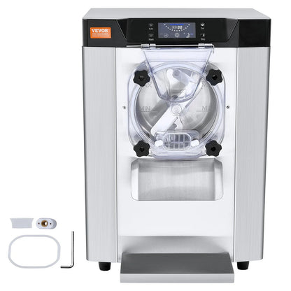 VEVOR Commercial Ice Cream Machine, 12 L/H Yield, 1713W Single Flavor Countertop Hard Serve Ice Cream Maker,  4.5L Stainless Steel Cylinder, LED Panel Auto Clean Pre-cooling, for Restaurant Snack Bars - View 8