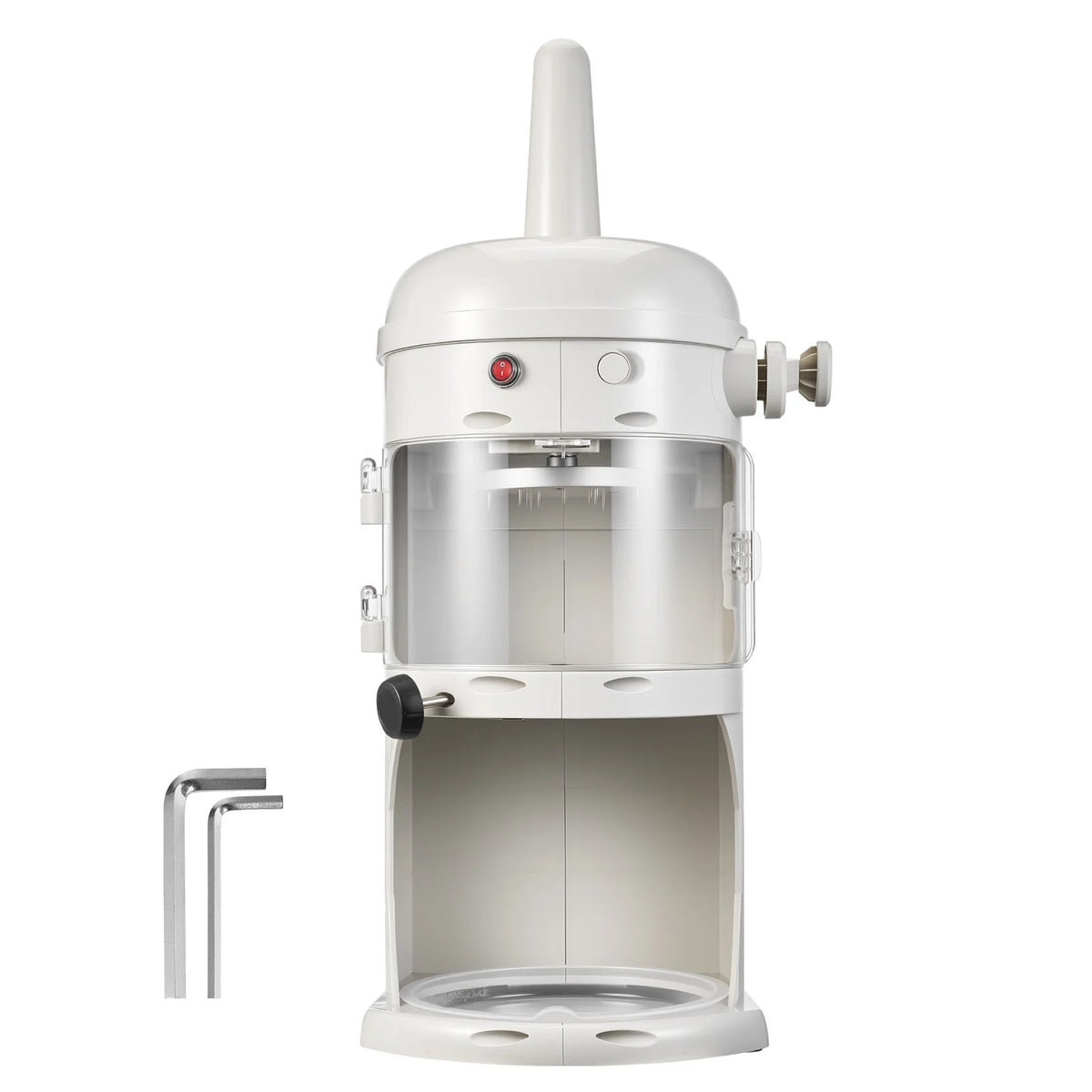 VEVOR Commercial Ice Shaver Crusher, 220lbs/hr Electric Fluffy Ice & Snow Cone Machine, 250W 1500RPM Tabletop Fluffy Shaved-Ice Machine for Parties Events Snack Bar, Home and Commercial Use (White) - View 8