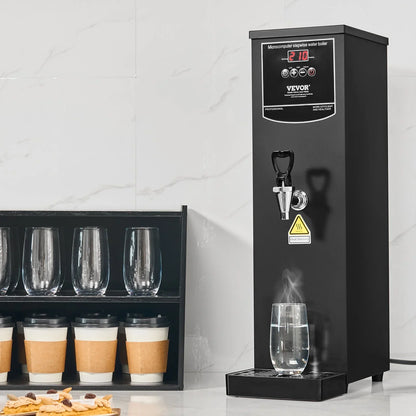 VEVOR Commercial Water Boiler, Electric Hot Water Dispenser with 316 Stainless Steel Heating Tube, 1500W Step-by-step Fast Heating 50L per Hour Hot Water Boiler, for Coffee Tea Restaurant Office - View 7