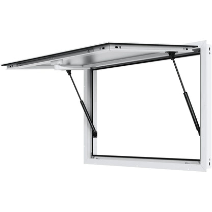VEVOR Concession Window 36"x24", Aluminum Alloy Food Truck Service Window with Awning Door & Drag Hook, Up to 85 Degrees Stand Serving Window for Food Trucks Concession Trailers, Glass Not Included - View 8