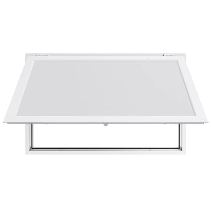 VEVOR Concession Window 53x33 in, Aluminum Alloy Frame Service Window for Food Truck, Up to 85 Degrees Stand Serving Window with Awning Door and Drag Hook, Rainwater Resistant for Concession Trailers - View 9