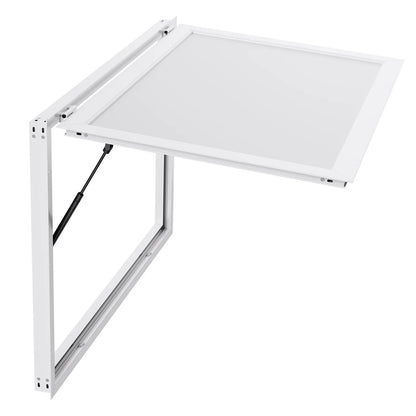 VEVOR Concession Window 53x33 in, Aluminum Alloy Frame Service Window for Food Truck, Up to 85 Degrees Stand Serving Window with Awning Door and Drag Hook, Rainwater Resistant for Concession Trailers - View 10