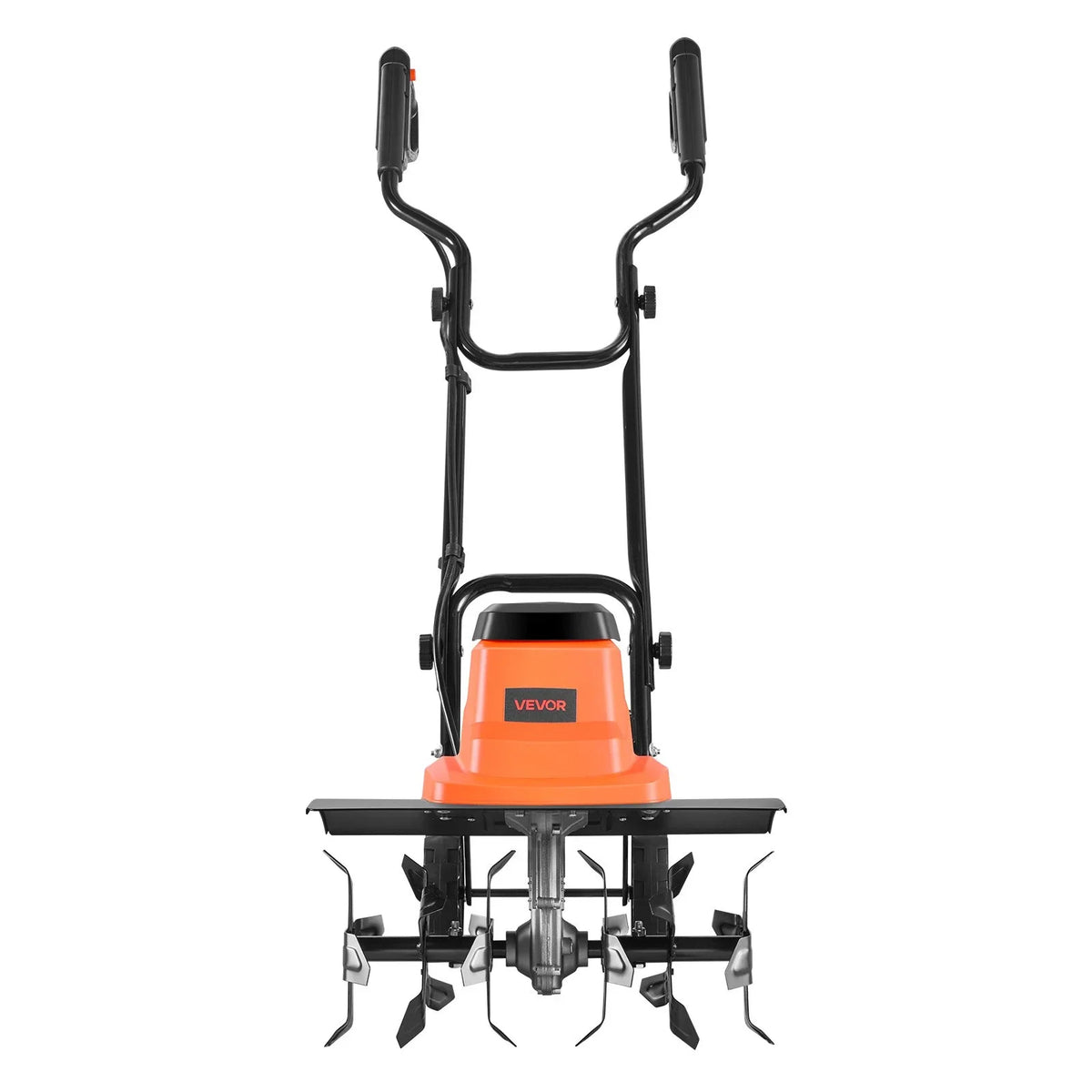 VEVOR Corded Electric Tiller, 18 Inch Tilling Width Garden Rototiller, 13.5-Amp Motor Heavy-Duty Tilling Machine, Cultivator with Steel Tines and Foldable Handle, for Lawn, Yard, and Gardening Care - View 9