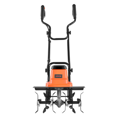 VEVOR Corded Electric Tiller, 18 Inch Tilling Width Garden Rototiller, 13.5-Amp Motor Heavy-Duty Tilling Machine, Cultivator with Steel Tines and Foldable Handle, for Lawn, Yard, and Gardening Care - View 9