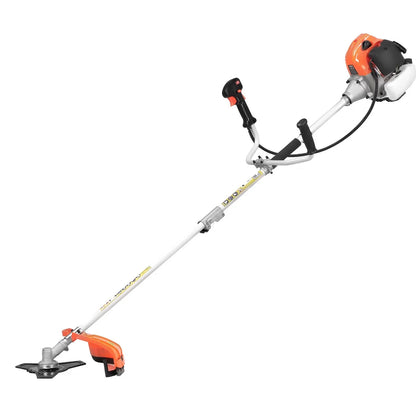 VEVOR Cordless String Trimmer, 43 cc 2-Stroke, Gas Powered Weed Wacker, 17" Cordless Grass Trimmer, Multi-Functional Lawn Edger with Shoulder Strap & 3T Blade, Weed Eater for Quick Grass Cleaning - View 8