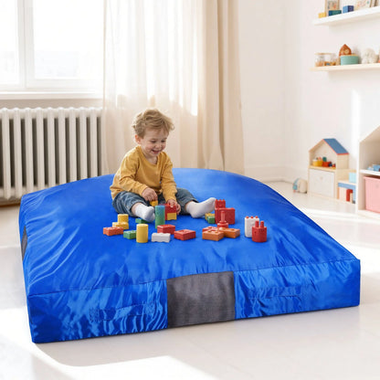 VEVOR Crash Pad, 5 x 5 ft Crash Pad for Kids Sensory with Foam Blocks and Washable Cover, Large Soft Foam Landing Zone Giant Pillow Mat, Sensory Room Equipment for Children Jumping, Relaxing & Play - View 7