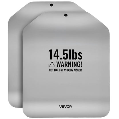 VEVOR Curved Weight Vest Plates, 14.5 LB Pairs, Premium Steel Tactical Weighted Plates for Vest, Ergonomic Design, for Strength Endurance Training, Running, Jogging, Fitness, Heavy Workouts - View 8