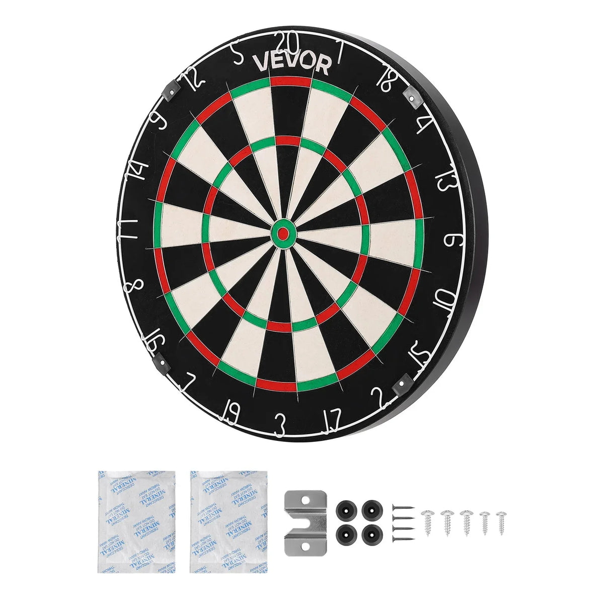 VEVOR Dart Board Self-Healing Sisal Fiber Dartboard with Staple-Free Bullseye - View 8