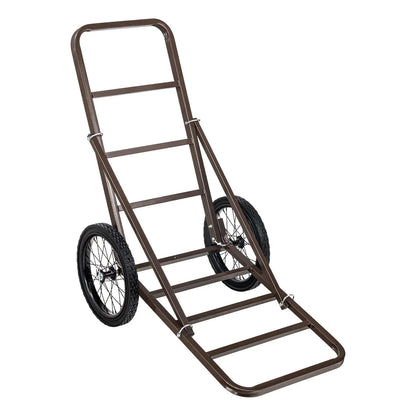 VEVOR Deer Cart, 300 LBS Capacity Folding Game Cart, Deer Cart Game Hauler with Big Rubber Wheels & Ergonomic Handle, Heavy-Duty Game Cart Accessories, Utility Gear Dolly for Hunting Fishing Hiking