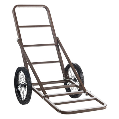 VEVOR Deer Cart, 300 LBS Capacity Folding Game Cart, Deer Cart Game Hauler with Big Rubber Wheels & Ergonomic Handle, Heavy-Duty Game Cart Accessories, Utility Gear Dolly for Hunting Fishing Hiking - View 9
