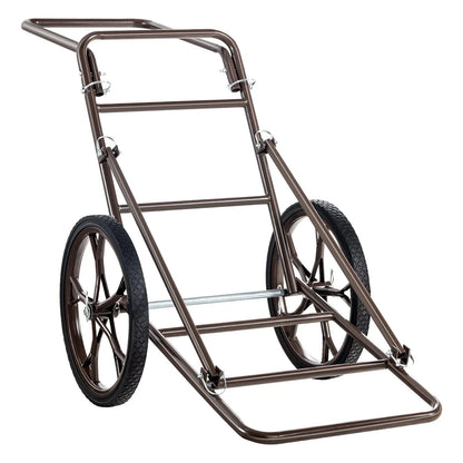 VEVOR Deer Cart, 500 LBS Capacity Folding Game Cart, Deer Cart Game Hauler with 17" Big Rubber Wheel & Ergonomic Handle, Heavy-Duty Game Cart Accessories, Utility Gear Dolly for Hunting Fishing Hiking - View 9